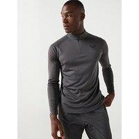 Castore Mens Training Adapt 1/4 Zip Long Sleeve Top - Grey