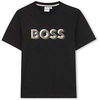 Boss Boys Short Sleeve Logo T-Shirt - Black