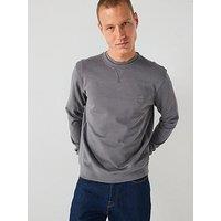 Boss Westart Regular Fit Crew Sweat - Light Grey