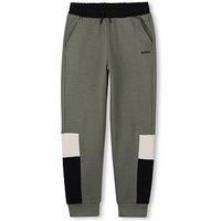 Boss Boys Colour Block Jogging Bottoms - Khaki
