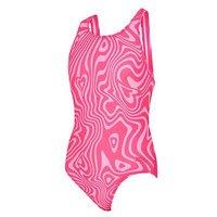 Zoggs Junior Girl'S Fever Heart Flyback Swimsuit - Pink
