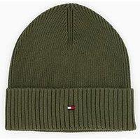 Tommy Hilfiger Pima Cotton Flag Beanie Hat - Green