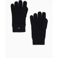 Tommy Hilfiger Essentials Flag Knitted Gloves - Black