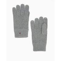 Tommy Hilfiger Essentials Flag Knitted Gloves - Grey