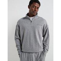 Tommy Hilfiger Loungewear Original Quarter Zip Sweat - Grey
