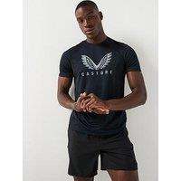 Castore Mens Training Graphic Short Sleeve T-Shirt - Black/White
