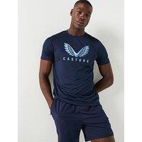 Castore Mens Training Graphic Short Sleeve T-Shirt - Navy