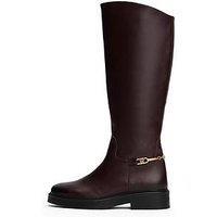 Tommy Hilfiger Horsebit Riding Long Boot - Brown