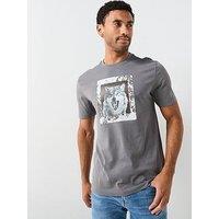 Boss Animal Graphic Print T-Shirt - Light Grey