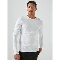 Boss Tacks Regular Fit Long Sleeve T-Shirt - White