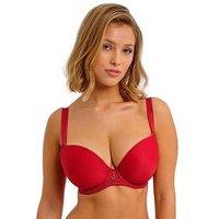 Freya Fascinate Underwire Moulded Plunge T-Shirt Bra - Red