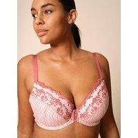 Gossard Lacage Padded Plunge Bra - Rose