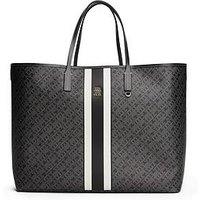 Tommy Hilfiger Monogram Maxi Tote Bag - Black