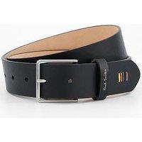 Ps Paul Smith Stitch Leather Belt - Black