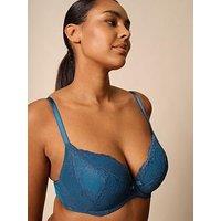 Gossard Superboost Lace Padded Plunge Bra - Deep Teal