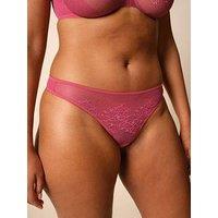 Gossard Glossies Lace Thong - Rose