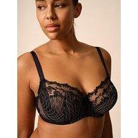 Gossard Lacage Non Padded Balconette Bra - Black