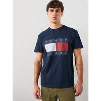 Tommy Jeans Large Flag T-Shirt - Blue