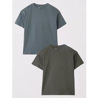 The Very Collection Boys 2 Pack Textured Short Sleeve T-Shirts - Multi