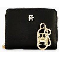 Tommy Hilfiger Medium Purse With Attachable Charm - Black