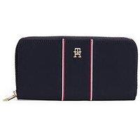 Tommy Hilfiger Icon Large Nylon Zip Purse - Blue
