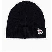 Ps Paul Smith Zebra Knitted Beanie - Black