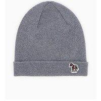 Ps Paul Smith Zebra Knitted Beanie - Grey
