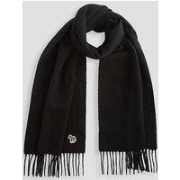 Ps Paul Smith Mens Zebra Scarf - Black