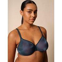 Gossard Glossies Sheer Bra - Shadow Blue