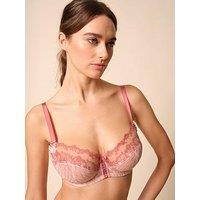 Gossard Lacage Non Padded Balconette Bra - Rose