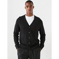 Calvin Klein Merino Knitted Cardigan - Black