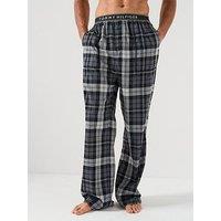 Tommy Hilfiger Check Flannel Pyjama Pants - Dark Grey