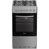 Indesit I5G3Pmx - Dual Fuel Single Cooker - Silver