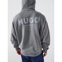 Hugo Hugo Nazardo Loose Fit Overhead Hoodie - Grey