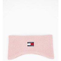 Tommy Jeans Knitted Headband With Logo - Pink