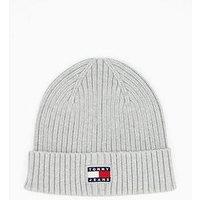 Tommy Jeans Heritage Beanie With Logo - Grey