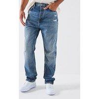 Hugo Nate Baggy Fit Jeans - Blue
