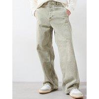 Hugo Kaylan Loose Baggy Fit Jeans - Khaki