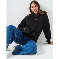 Tommy Jeans Varsity Diamante Logo Hoodie - Black