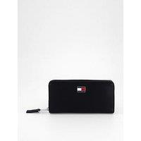 Tommy Jeans Large Zip Purse - Black