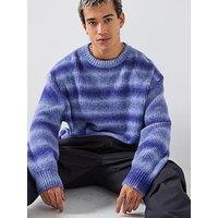 Hugo Sfusi Oversize Fit Knitted Jumper - Blue