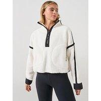 Fp Movement Womens Training Mountain High 1/2 Zip Fleece - White