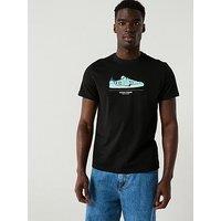 Weekend Offender Exclusive Trainer Print T-Shirt - Black