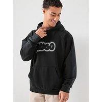 Hugo Nuneony Loose Fit Overhead Hoodie - Black