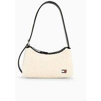 Tommy Jeans Cool Sherpa Shoulder Bag - Beige