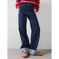 Tommy Jeans Turned Up Hem Jean - Blue