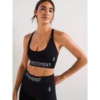 Fp Movement Womens Training Long Haul Logo Bra - Black