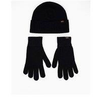 Boss Kalipso Wool Gloves & Hat Gift Set - Black
