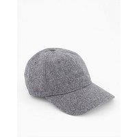 Boss Derrel Tonal Logo Wool Baseball Cap - Grey - One Colour