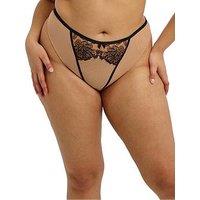 Elomi Teagan Thong-Cafe Au Lait - Beige